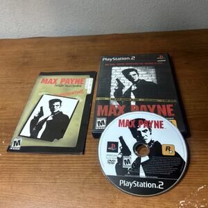 Max Payne PlayStation 2 PS2 Black Label CIB Complete
